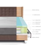 Dormitorio con cajones Royal Balanzze Gold Chocolate 1.5 plazas