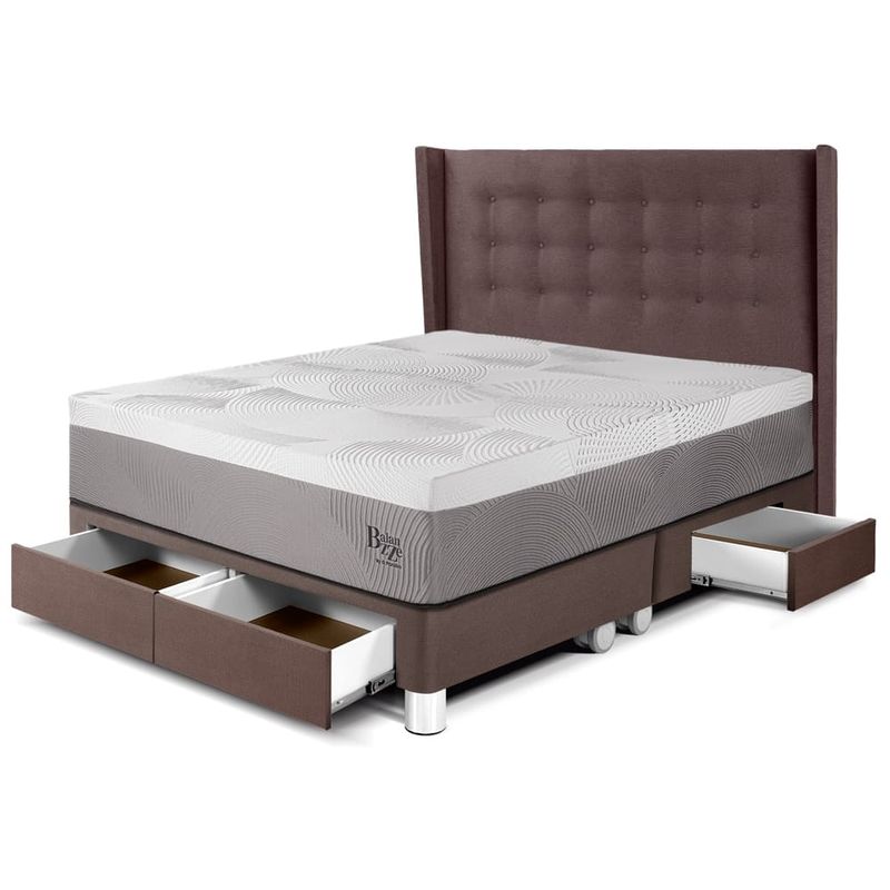 Dormitorio con Cajones Royal Balanzze Gold Chocolate | Queen