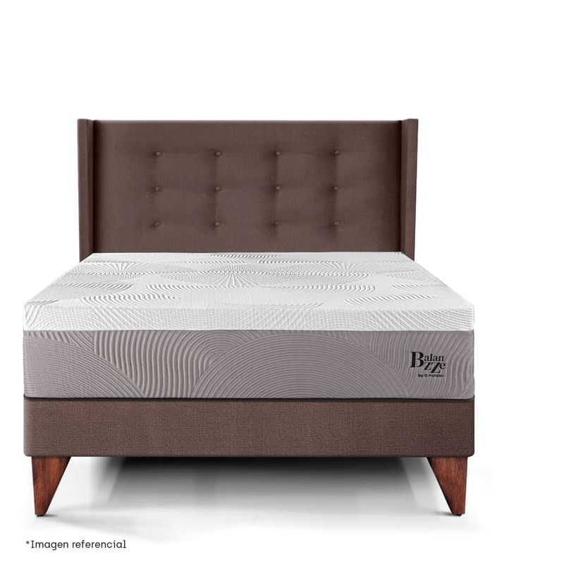 Dormitorio Europeo Royal Balanzze Gold Chocolate 1.5 plazas