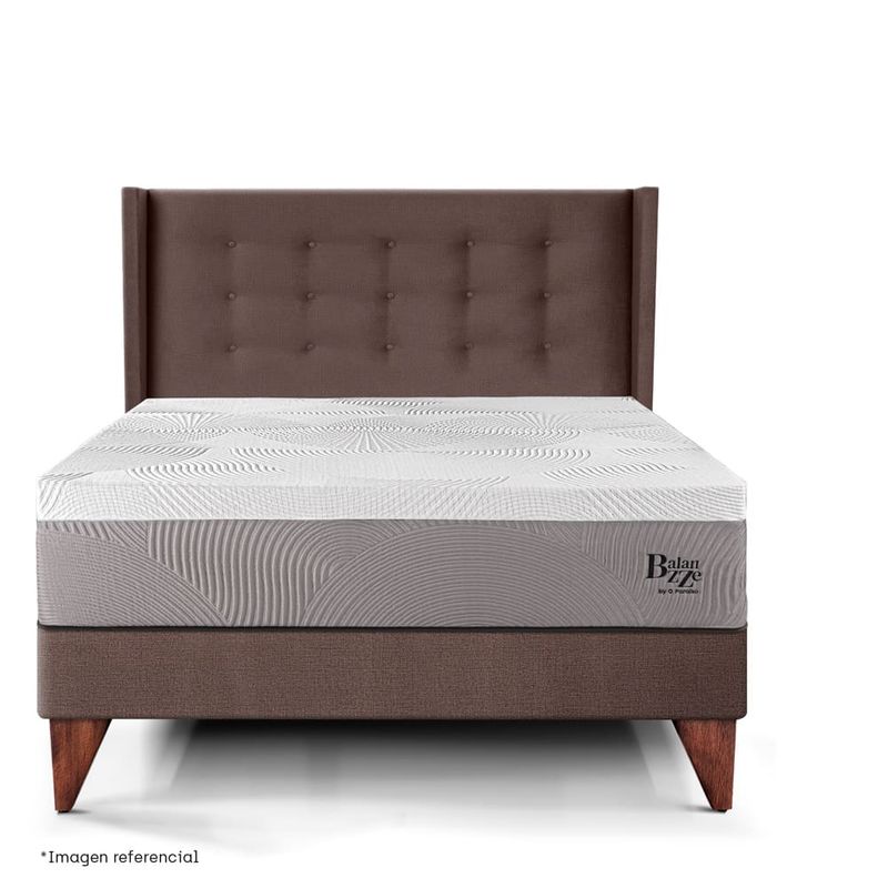 Dormitorio Europeo Royal Balanzze Gold Chocolate 2 plazas