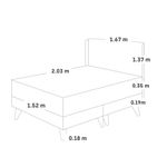 Dormitorio Europeo Royal Balanzze Gold Chocolate Queen