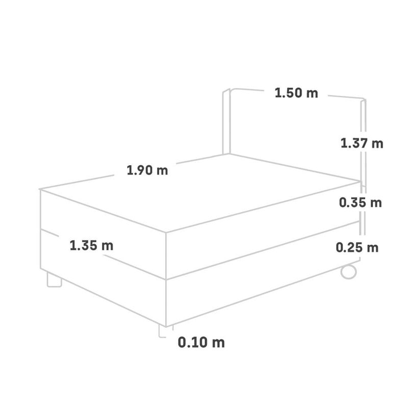 Dormitorio Royal Balanzze Gold Chocolate 2 plazas