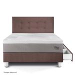 Dormitorio con cajones Royal Balanzze Chocolate 1.5 plazas