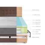 Dormitorio con Cajones Royal Balanzze Chocolate | 2 plazas