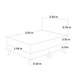 Dormitorio Europeo Royal Balanzze Chocolate King