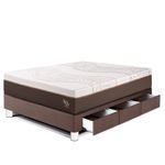 Cama Royal Abrazzo con cajones Chocolate | 1.5 plazas
