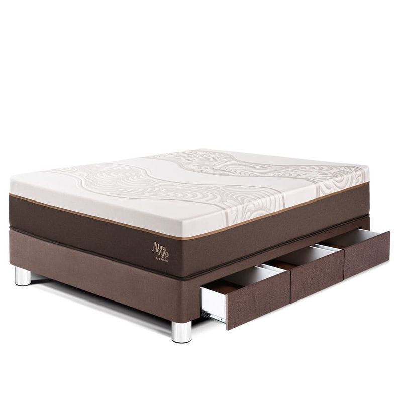 Cama Royal Abrazzo con cajones Chocolate | 1.5 plazas
