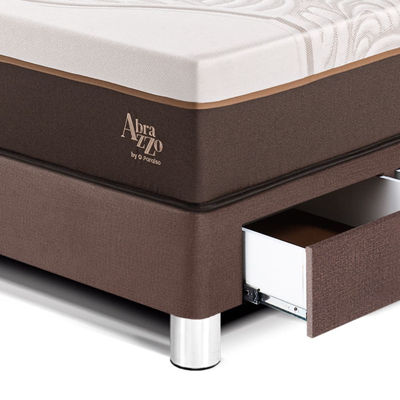 Cama Royal Abrazzo con cajones Chocolate | 1.5 plazas