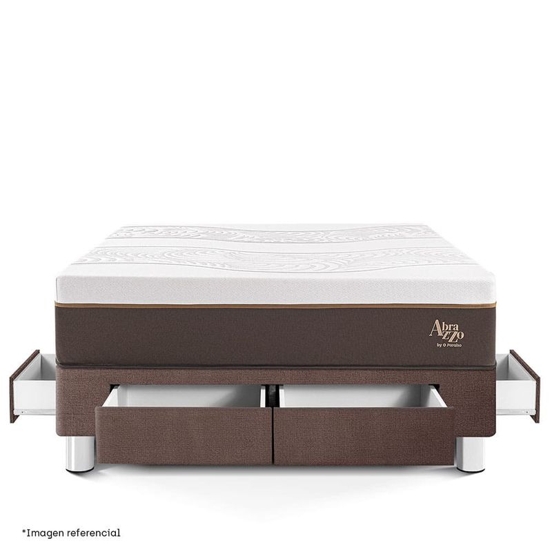 Cama Royal Abrazzo con cajones Chocolate | Queen