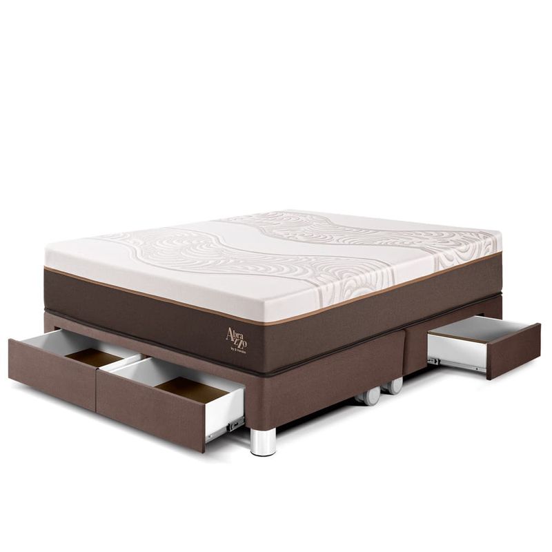 Cama Royal Abrazzo con cajones Chocolate | Queen
