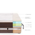 Cama Royal Abrazzo con cajones Chocolate | King