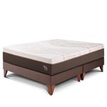 Cama Europea Royal Abrazzo Chocolate | Queen