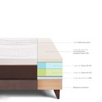 Cama Europea Royal Abrazzo Chocolate | Queen