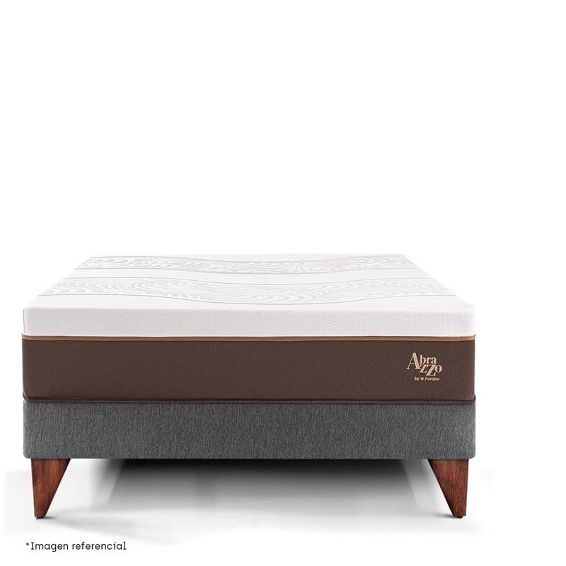 Cama Europea Royal Abrazzo Gris| King