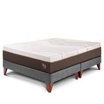Cama Europea Royal Abrazzo Gris| King