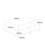 Cama Royal Abrazzo Chocolate| Queen