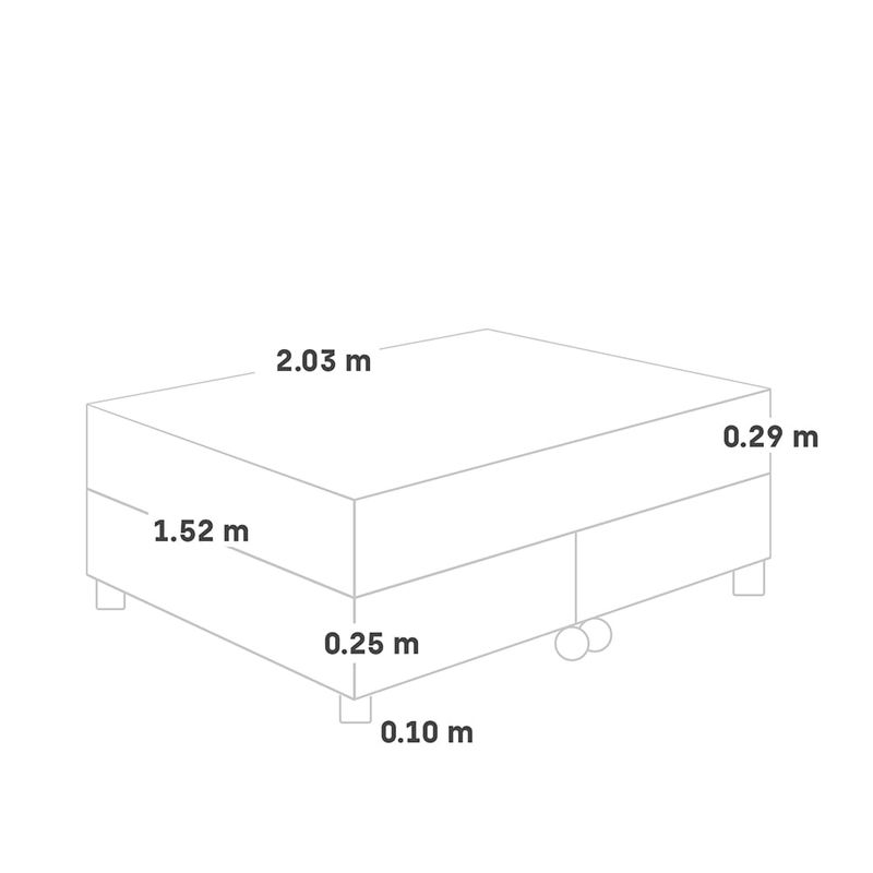 Cama Royal Abrazzo Chocolate| Queen