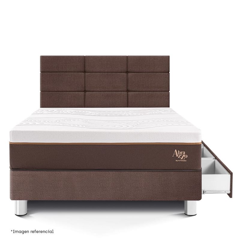 Dormitorio con cajones Royal Abrazzo Blocks Chocolate | 1.5 plazas