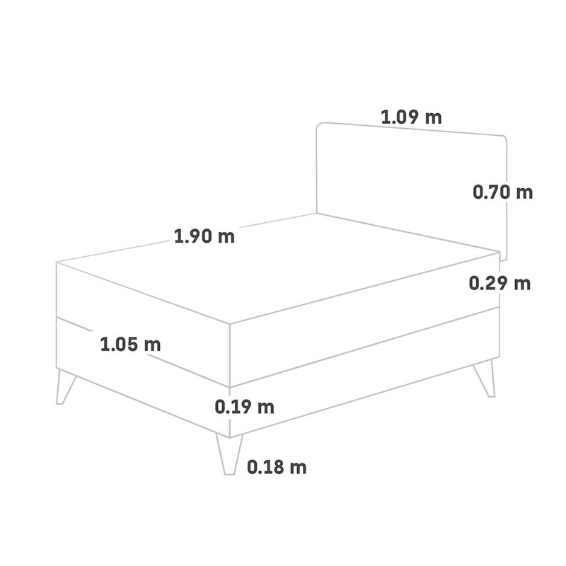 Dormitorio Europeo Royal Abrazzo Blocks Chocolate | 1.5 plazas