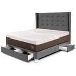 Dormitorio con cajones Royal Abrazzo Gold Gris | 2 plazas