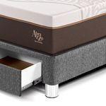 Dormitorio con cajones Royal Abrazzo Gold Gris | King