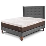 Dormitorio Europeo Royal Abrazzo Gold Gris | 1.5 plazas