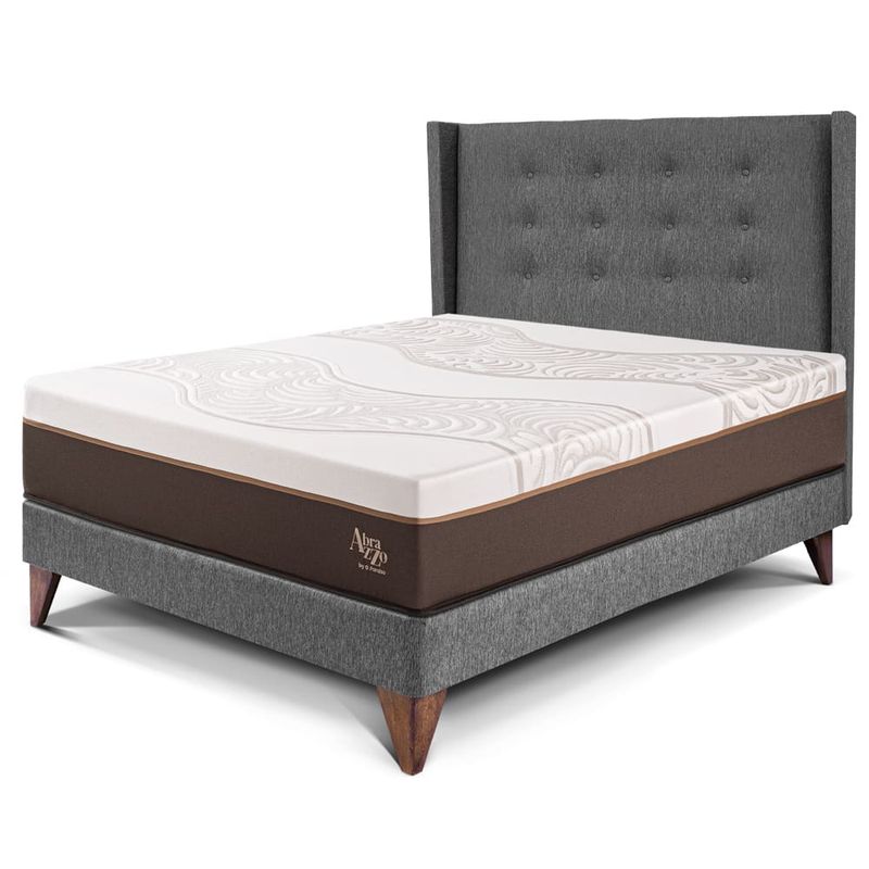 Dormitorio Europeo Royal Abrazzo Gold Gris | 1.5 plazas