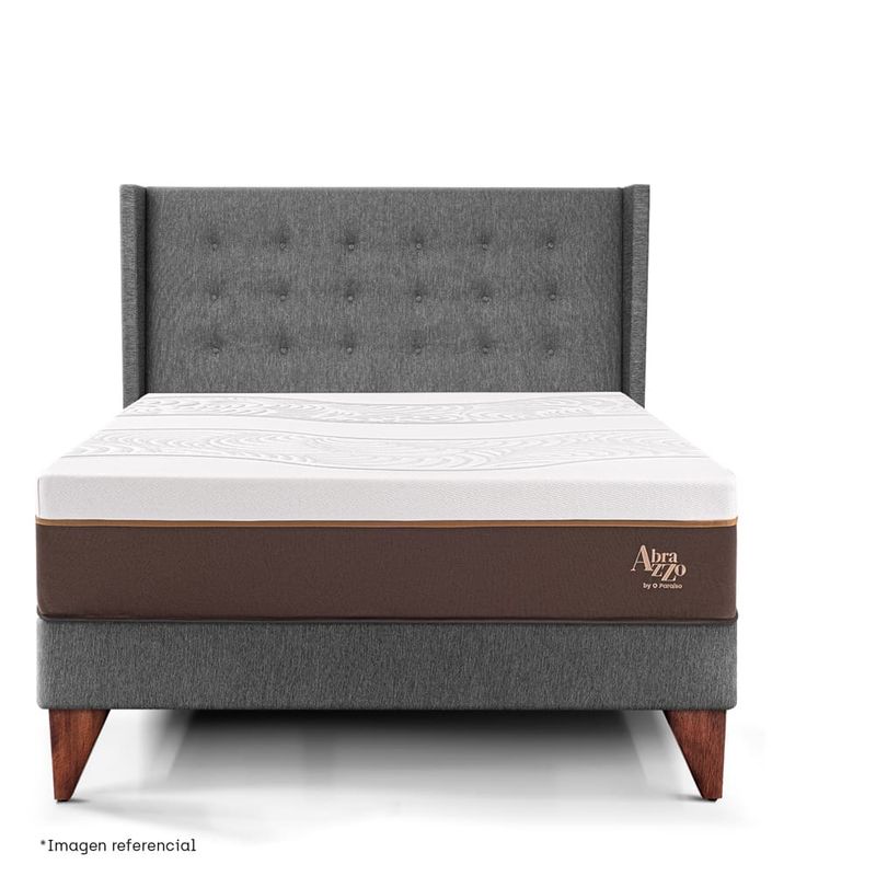 Dormitorio Europeo Royal Abrazzo Gold Gris | Queen