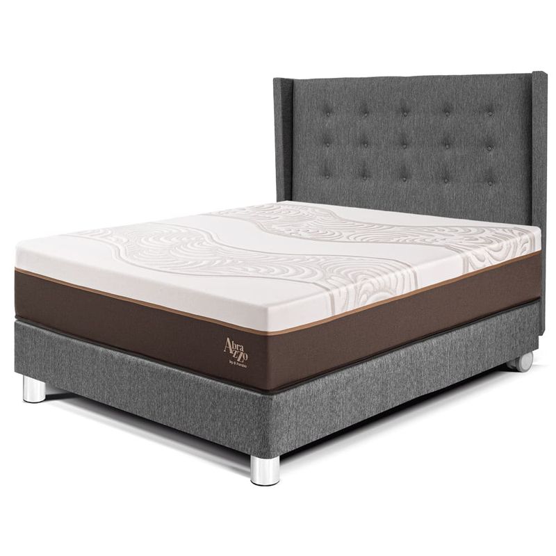 Dormitorio Royal Abrazzo Gold Gris | 2 plazas