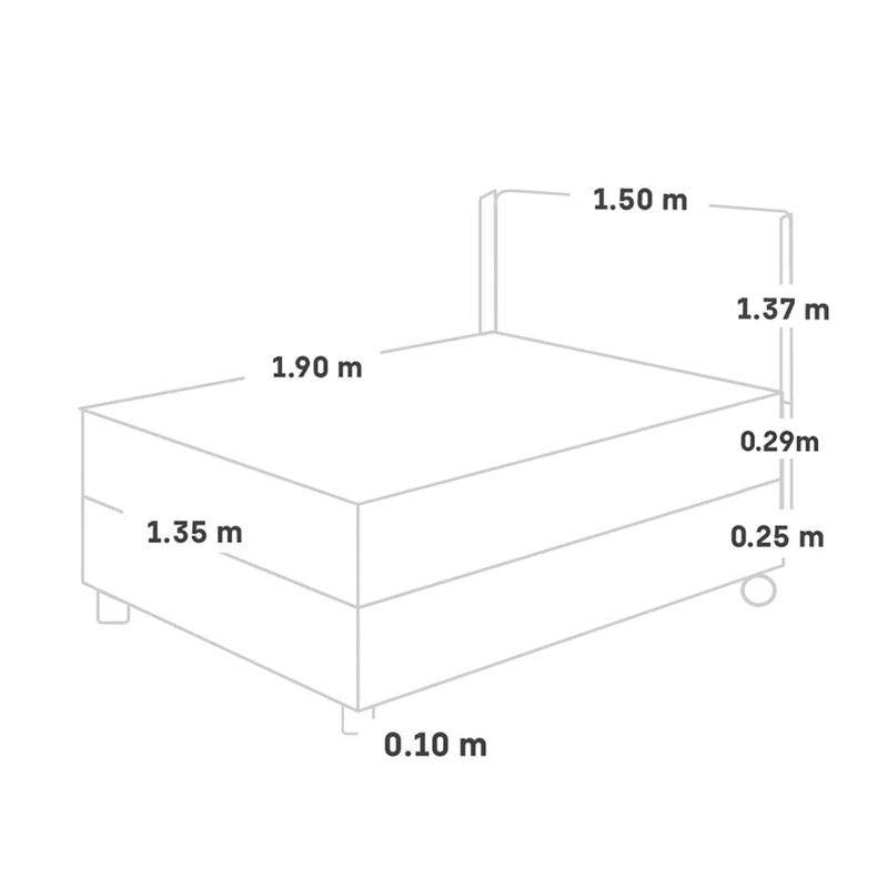 Dormitorio Royal Abrazzo Gold Gris | 2 plazas