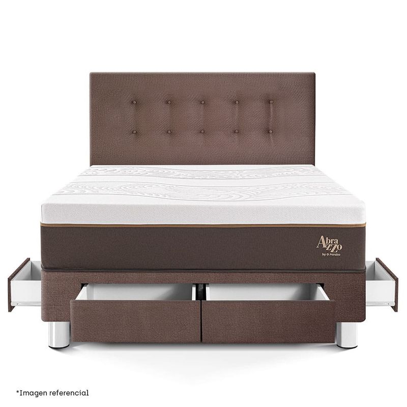 Dormitorio con cajones Royal Abrazzo Chocolate | 2 plazas