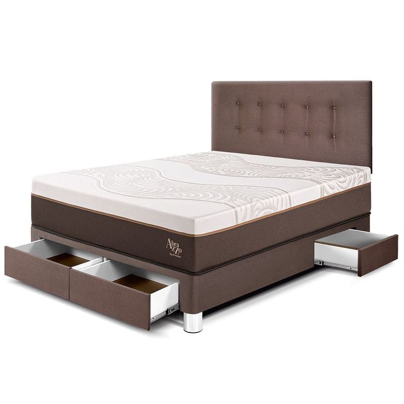 Dormitorio con cajones Royal Abrazzo Chocolate | 2 plazas
