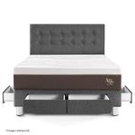 Dormitorio con cajones Royal Abrazzo Gris | Queen