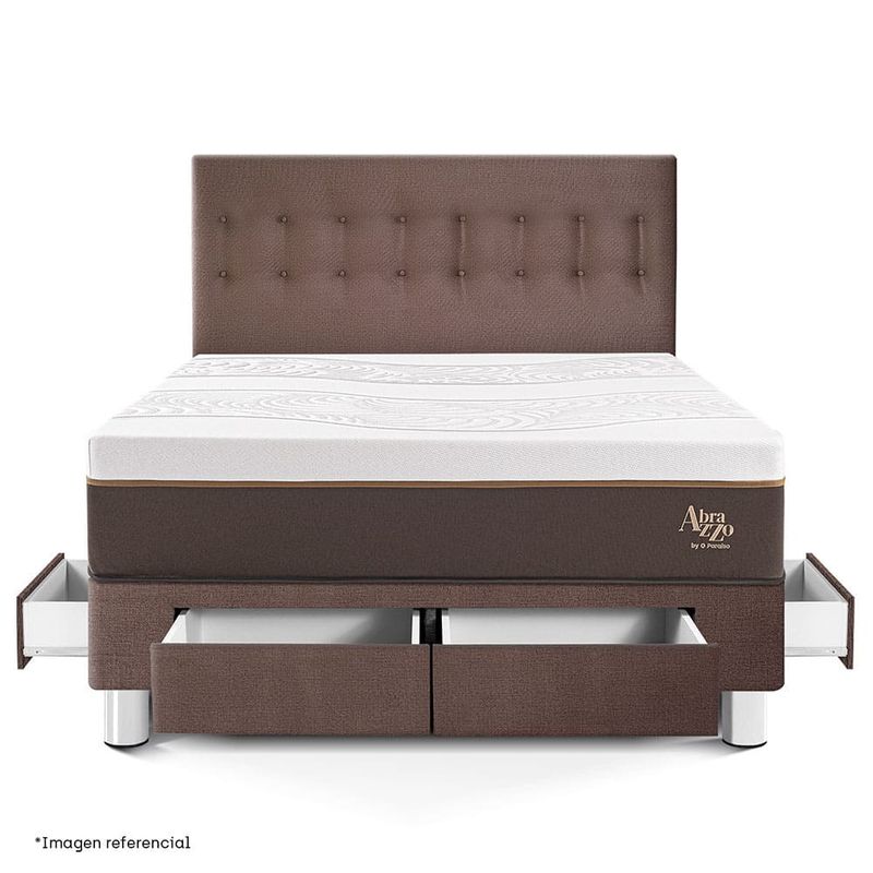 Dormitorio con cajones Royal Abrazzo Chocolate | King